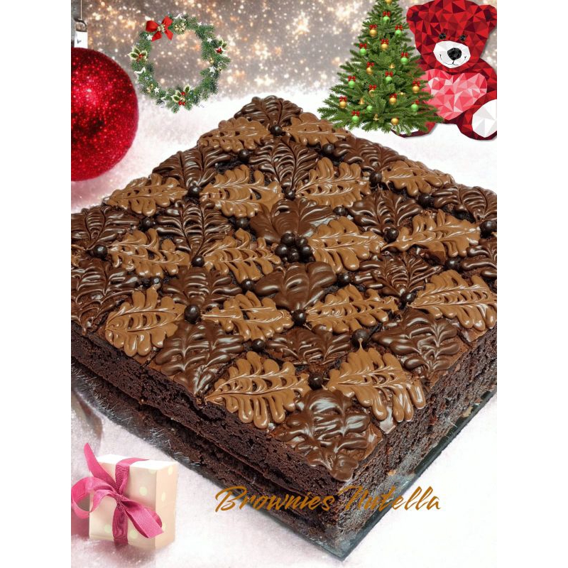 

Brownies Toping Coklat + nuttella
