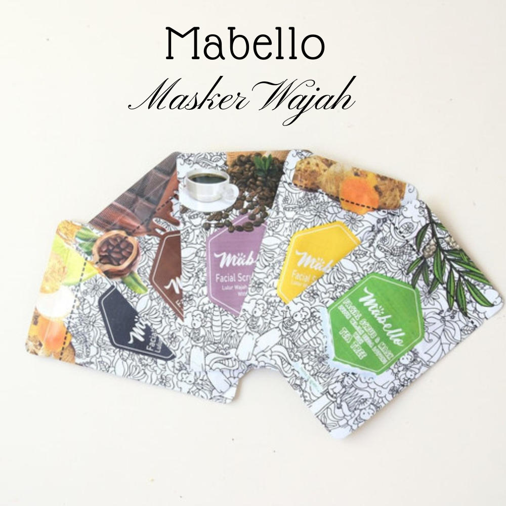 MABELLO MASKER WAJAH BUBUK ORIGINAL / TEMULAWAK / COKLAT / COFFE 15gr &amp; 100gr | Membersihkan &amp; Mencerahkan Kulit