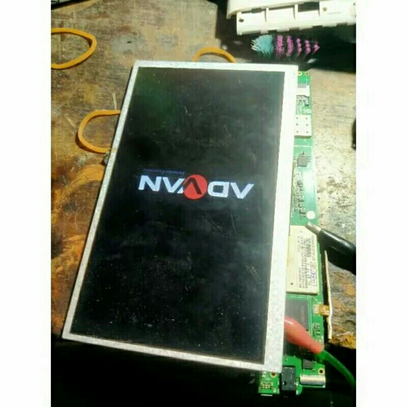 lcd tablet evercros AT1D. AT7E. AT7J advan T1G. T1i. T2E. T2F. E1B AT7H ORI cabutan normal udh teste