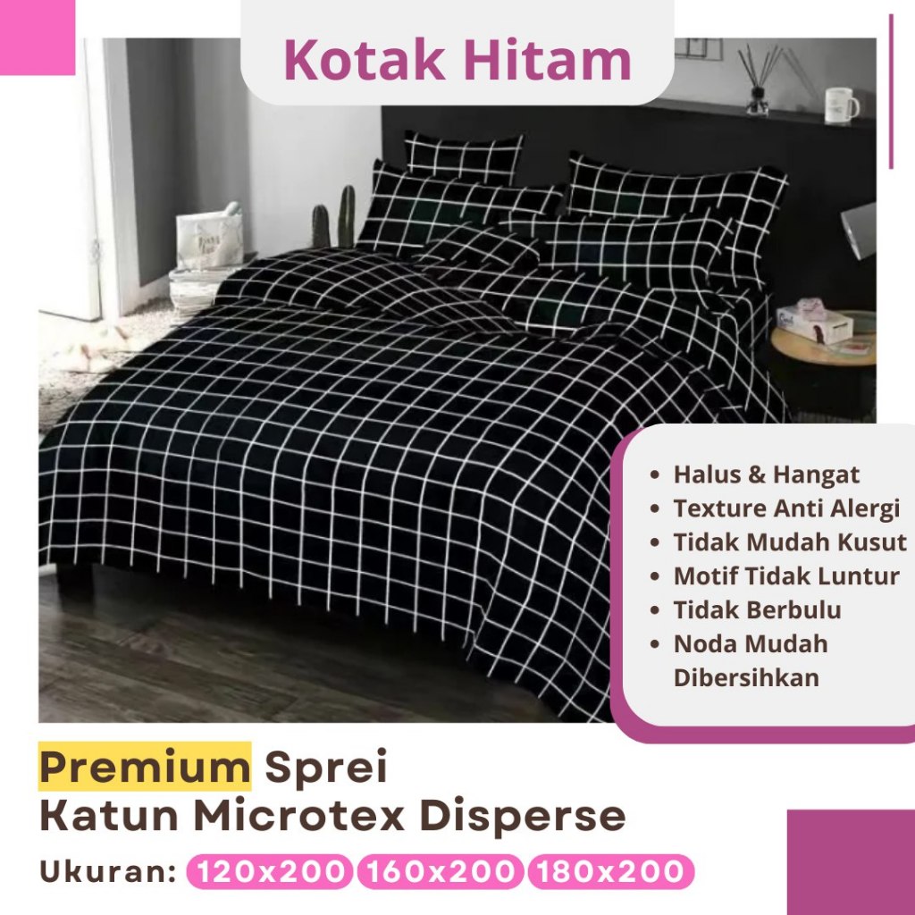 SPREI AESTHETIC KOREA HOMEMADE UKURAN 180x200 160x200 120x200 SPREI SET PREMIUM BANTAL GULING | SEPR