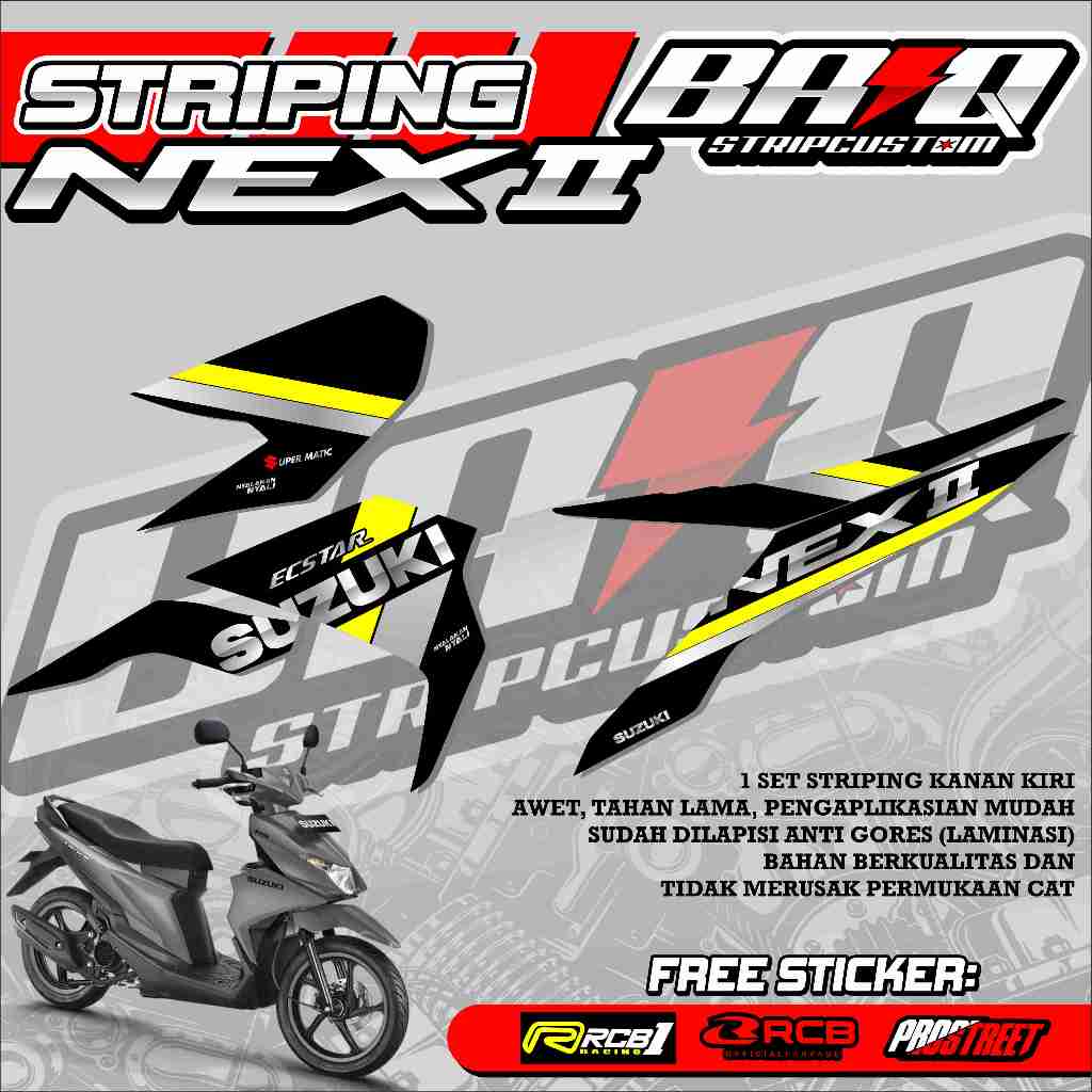 STICKER STRIPING NEX GEN 2 - STRIPING NEX GEN 2 PREMIUM GRAFIK 01