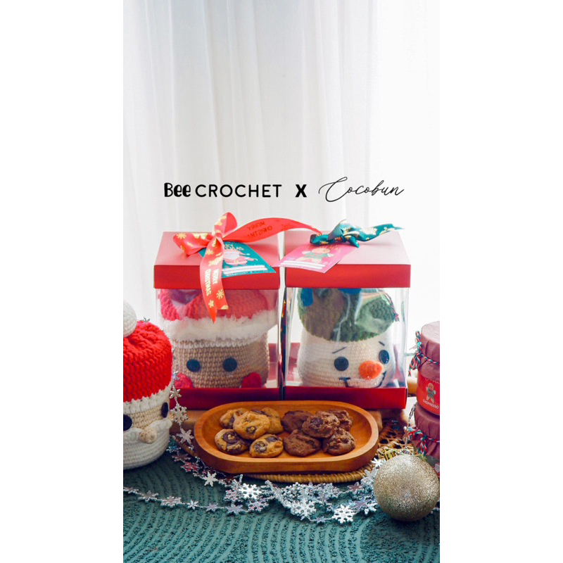 

Hampers Christmas / natal 2023 cookies crochet ginger frost