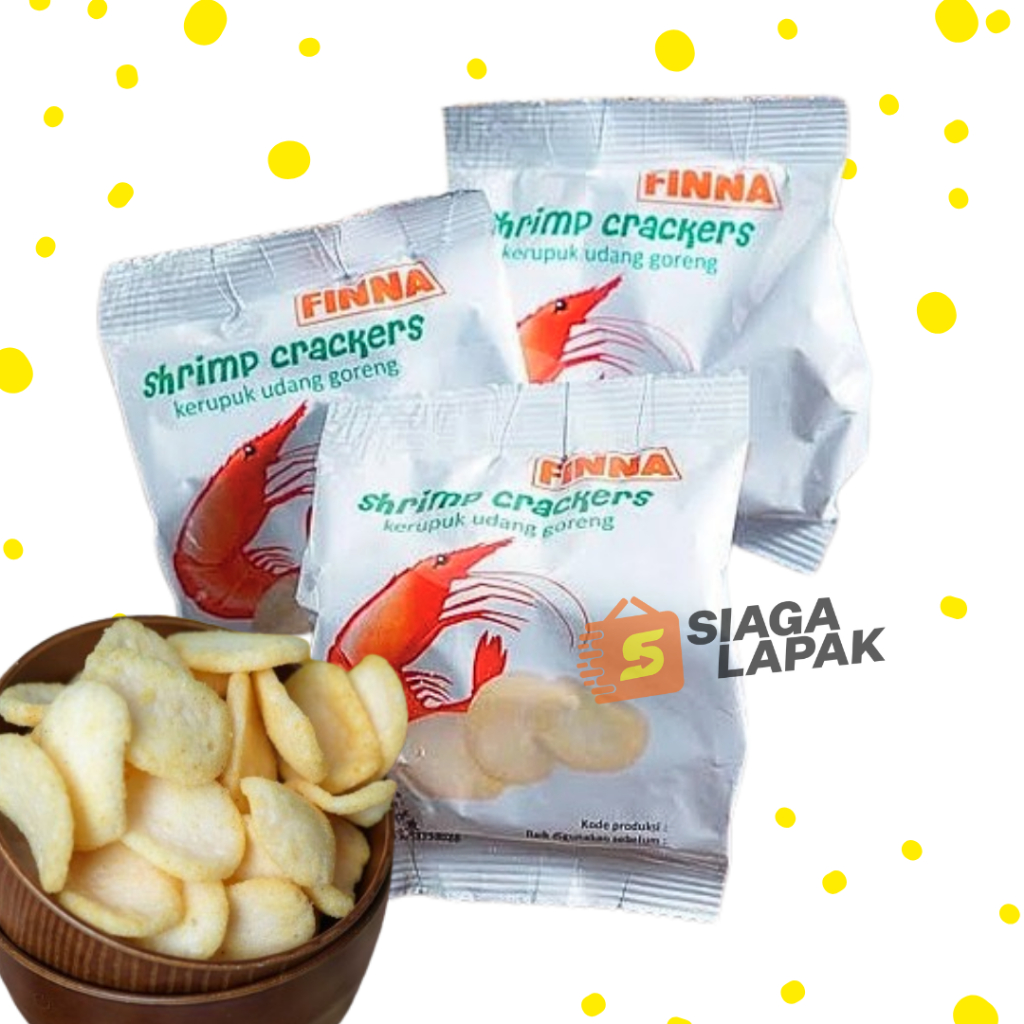 

Finna Kerupuk Udang / Bawang SATUAN 10gr Krupuk Goreng Matang Siap Makan