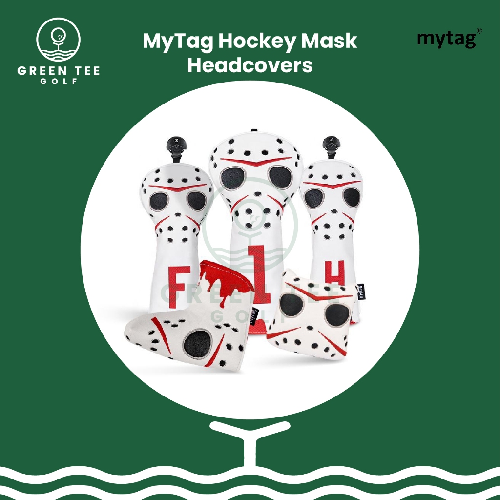 Golf Head Cover - Mytag Hockey Mask Head Covers - Sarung Pelindung Stik Golf