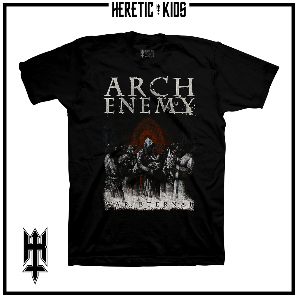 Baju Kaos Band Arch Enemy War Eternal Anak 2 12 Tahun Unisex