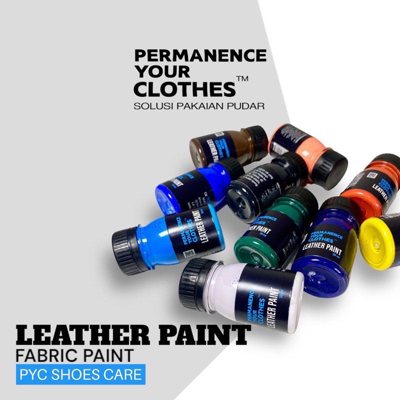 

Permanence Your Clothes - Paket Lengkap Cat Sepatu Kulit Set Leather Paint Fabric Paint