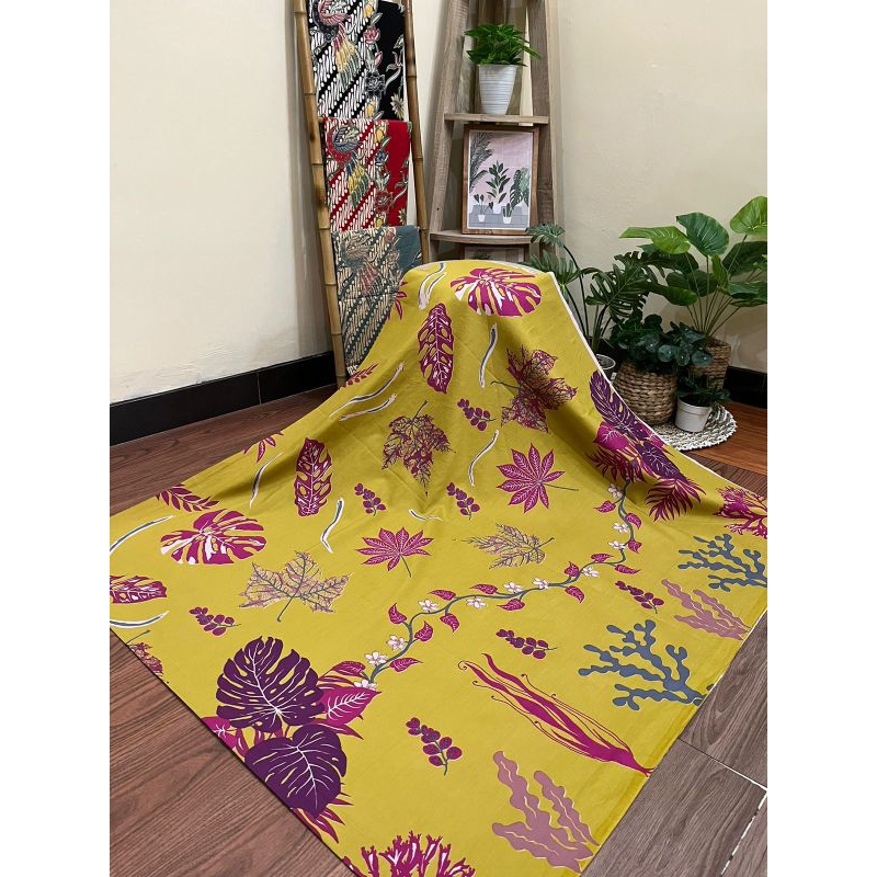 Batik Kain Katun printing Solo Ecoprint e