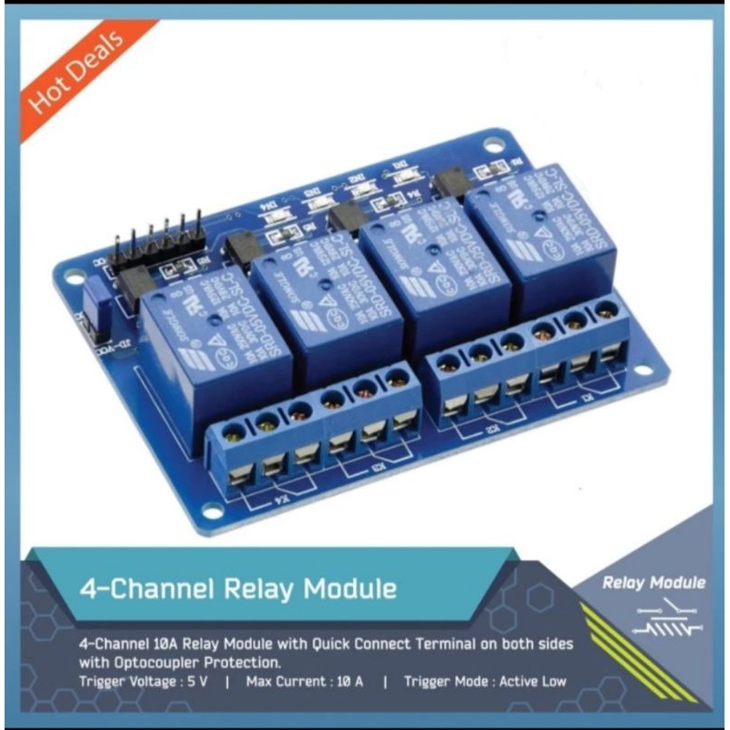 Harga Modul Relay 4 Channel 5V Optocoupler Arduino Terbaru Mei 2026 ...