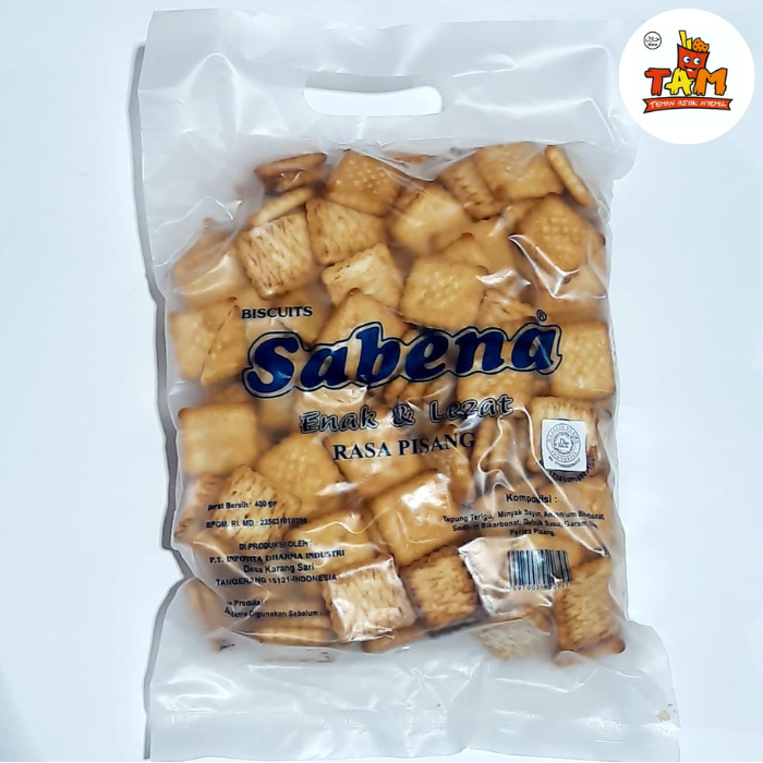 

Biskuit Sabena rasa PISANG 400 Gram - Tam Snack