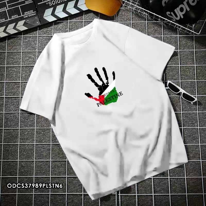 KAOS PALESTINA ORIGINAL PRIA JUMBO BIG SIZE