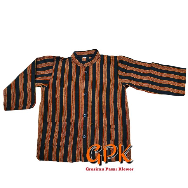 Baju Lurik Anak Kemeja Lurik Anak Baju Adat Lurik Anak Koko Lurik Anak