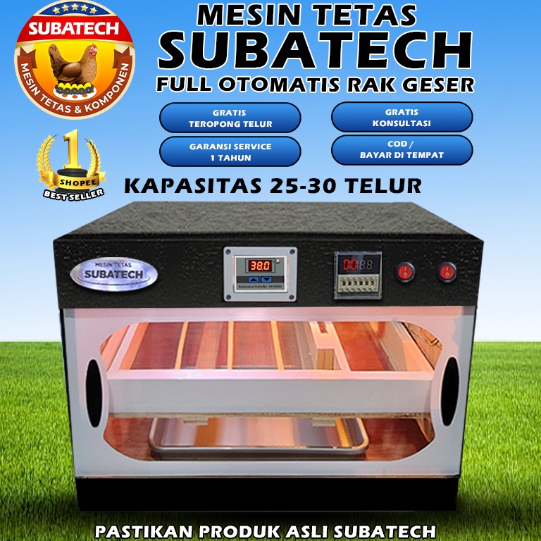SPECIAL PRICE Mesin Tetas Telur Full Otomatis Penetas SUBATECH RG 25 30