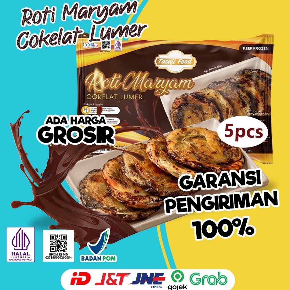 

Promo tajir Coklat, Roti Maryam Cokelat Lumer Isi 5