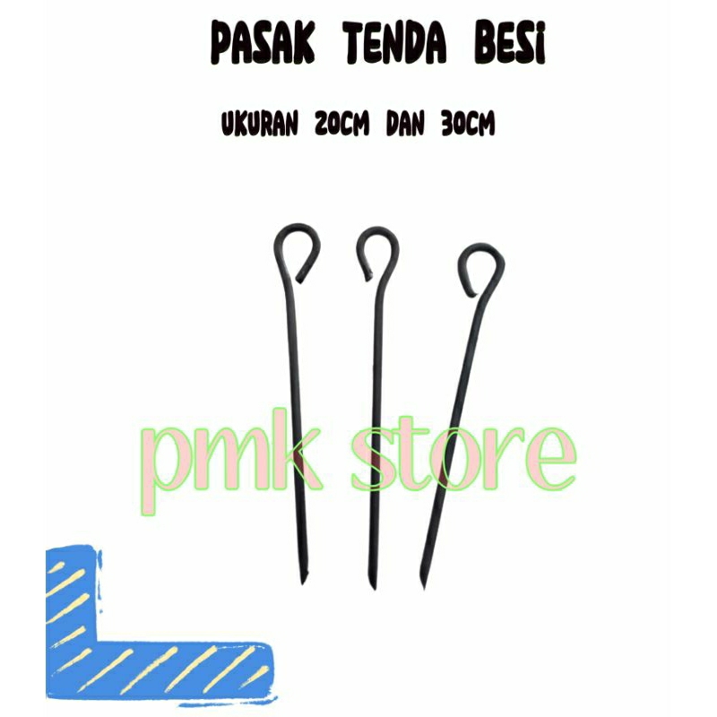 

Pasak Tenda / Patok Tenda Pramuka/Outdoor Bahan Besi