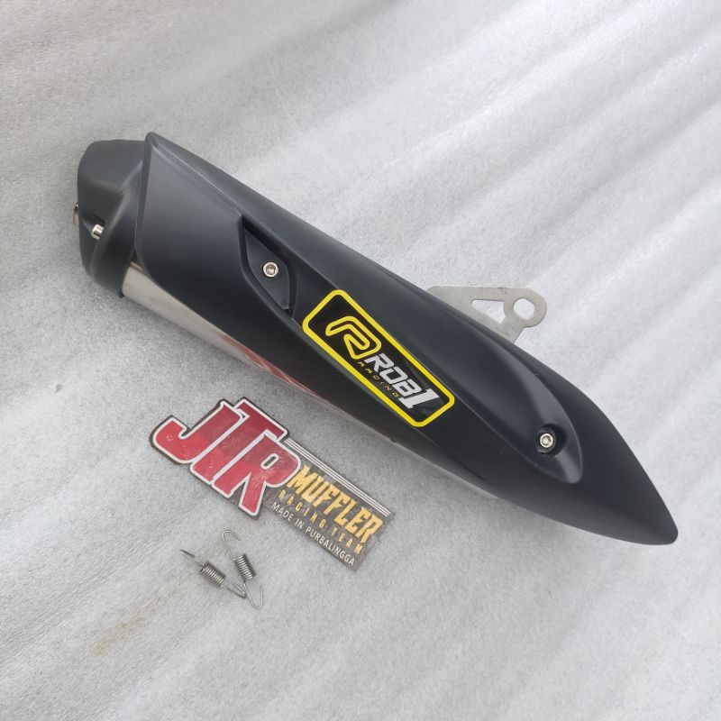 Knalpot standar racing Rob1 Rob 1 Silincer saja inlet 50mm