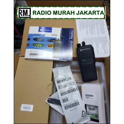 HT WALKIE TALKIE RADIO MOTOROLA GP 328 MOTOROLA GP328 VHF / UHF - 136-174 VHF