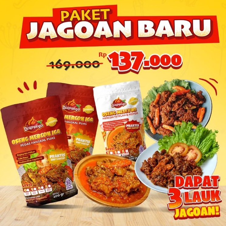 

Best Product PAKET JAGOAN BARU BOLOSEGO (ISI 2 OSENG MERCON IGA+1 OSENG METEYOR) @200GRAM
