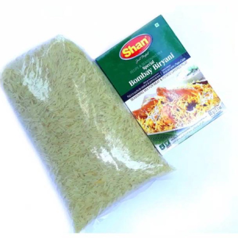 

✅Swip up!!! paket beras basmati 1kg + shan bombay biryani exp 2025