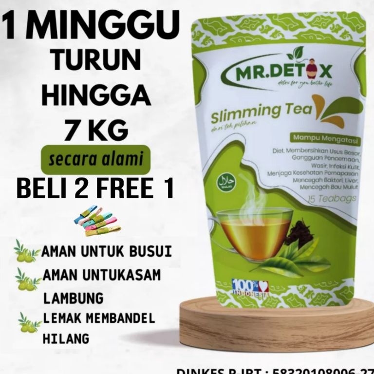 

❤[PROMO ⚡ALE!!!]❤ Teh Pelangsing Mr.detox slimming tea