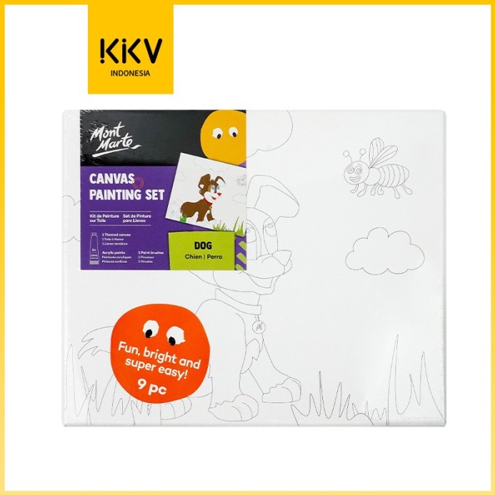 

12.12 ✨Promo✨ KKV MONT MARTE Coloring Painting Canvas Set Lukis Gambar Anak DIY 
