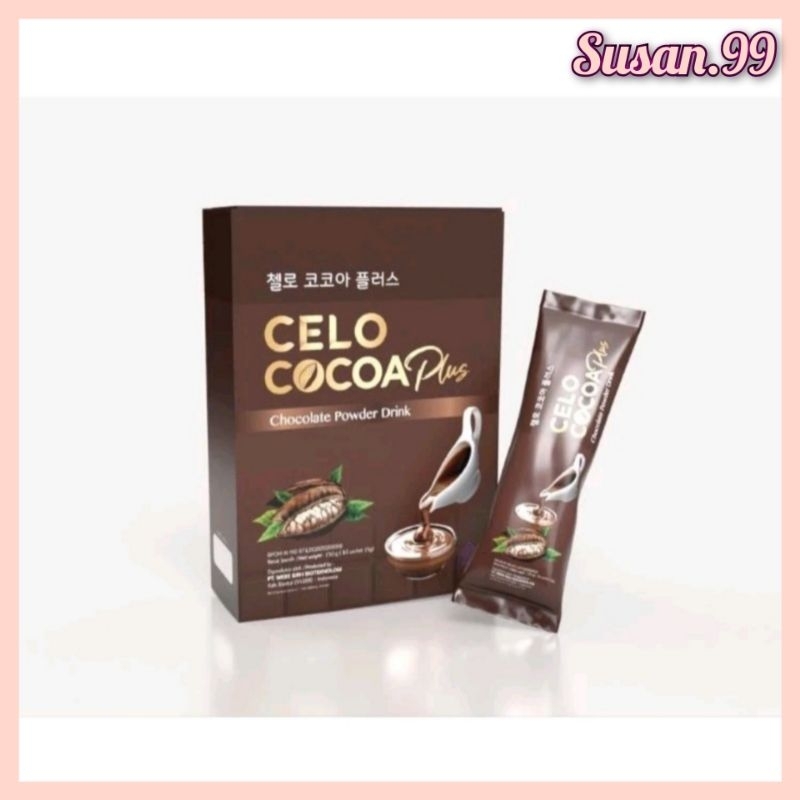 

Celo - Original Cocoa Plus Slimming dab Collagen isi 10 pcs