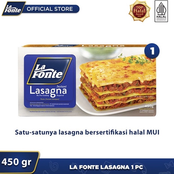 

BAYAR DITEMPAT ✅ La Fonte Lasagna 450gr - 1 Pc