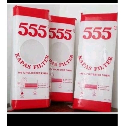 kapas filter aquarium kolam ikan 555