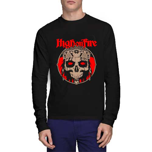 Kaos Tangan Panjang High on Fire Tshirt Casual 100% Cotton Kombed 30s