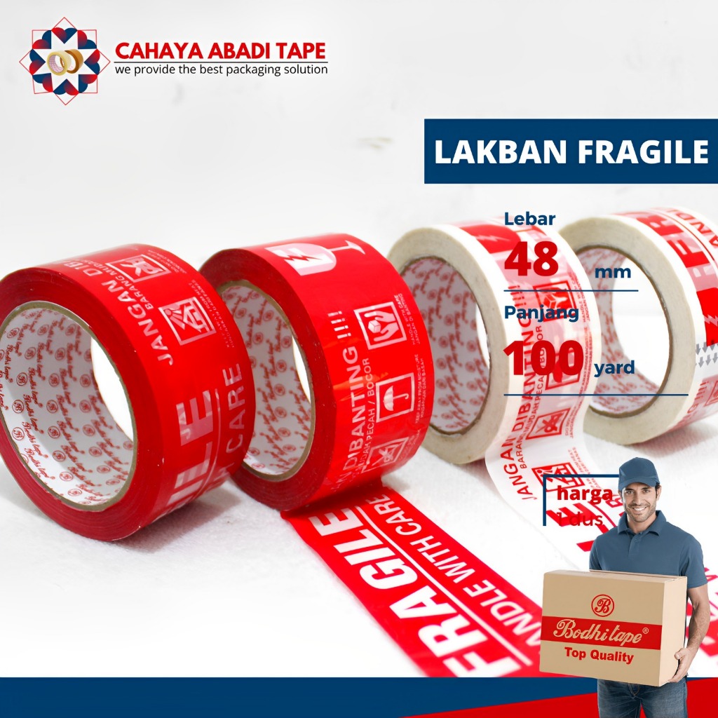 

LAKBAN FRAGILE BODHI 48MM X 100YARD PER DUS ISI 72PCS