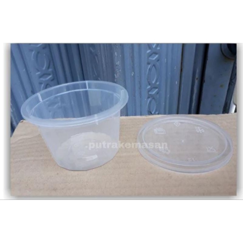 Thinwall DM 100 ml round cup /cup pudding thinwall round 100 ml (isi 25 pcs)