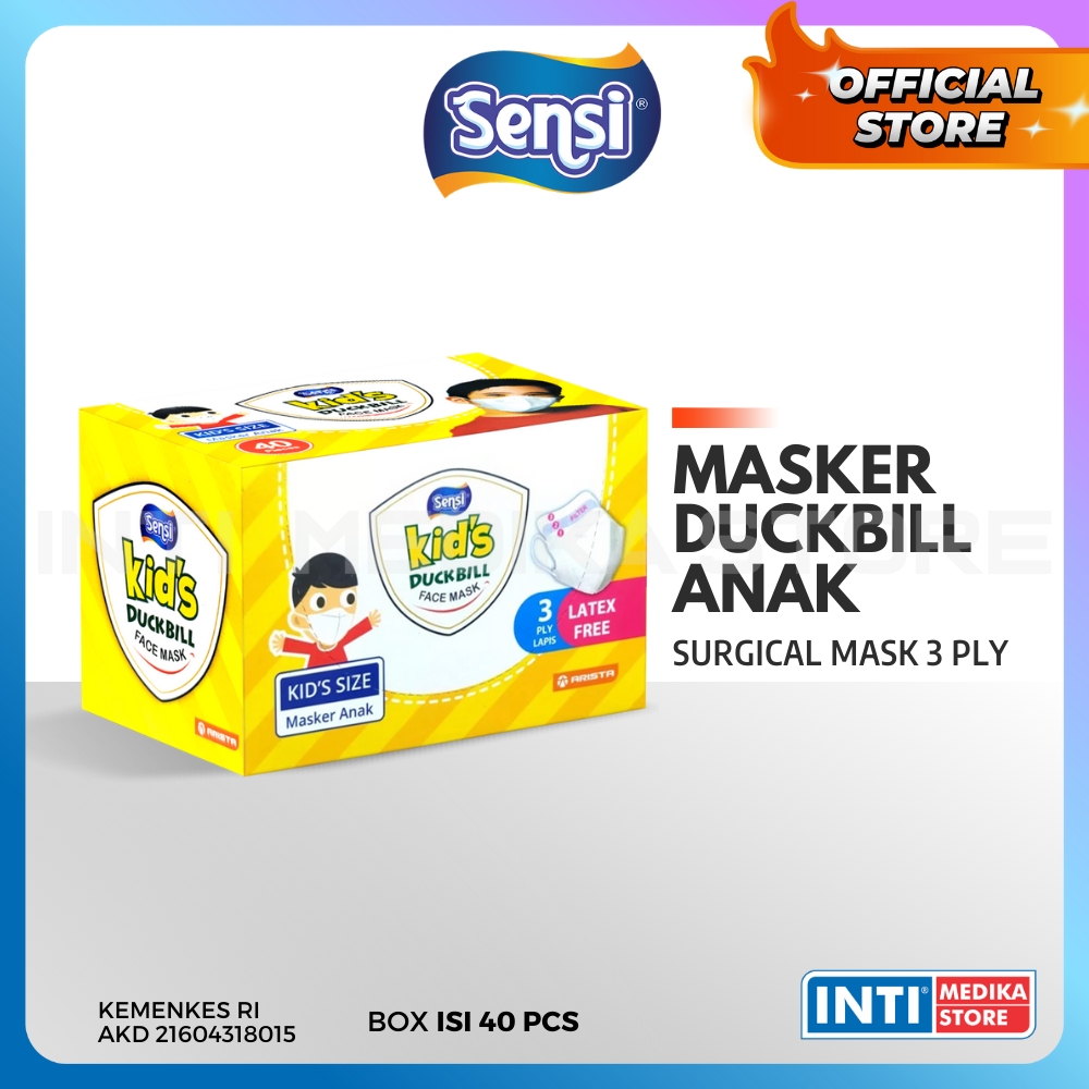 SENSI - Masker Anak Sensi Duckbill 3 Ply | Masker Sensi | Masker Medis