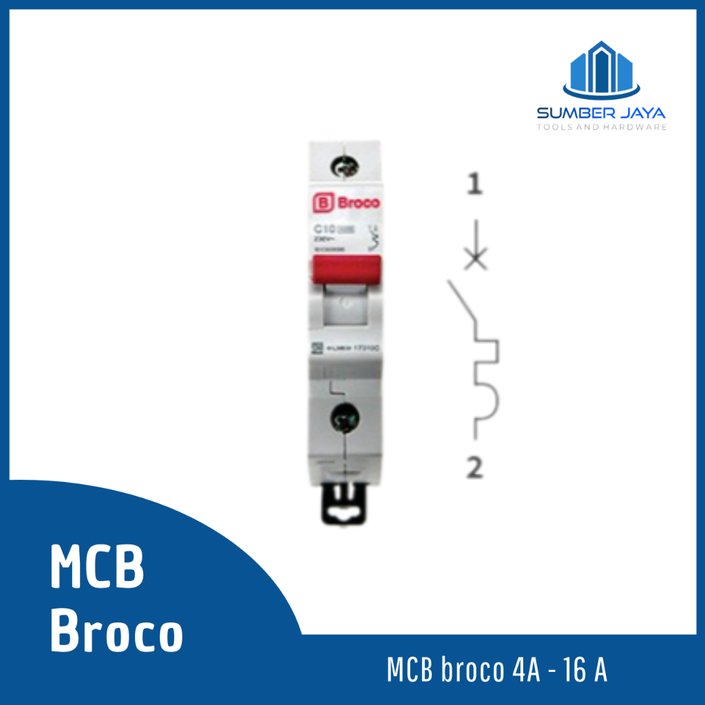 MCB Broco  4 ampere 6 ampere 10 ampere 16 ampere
