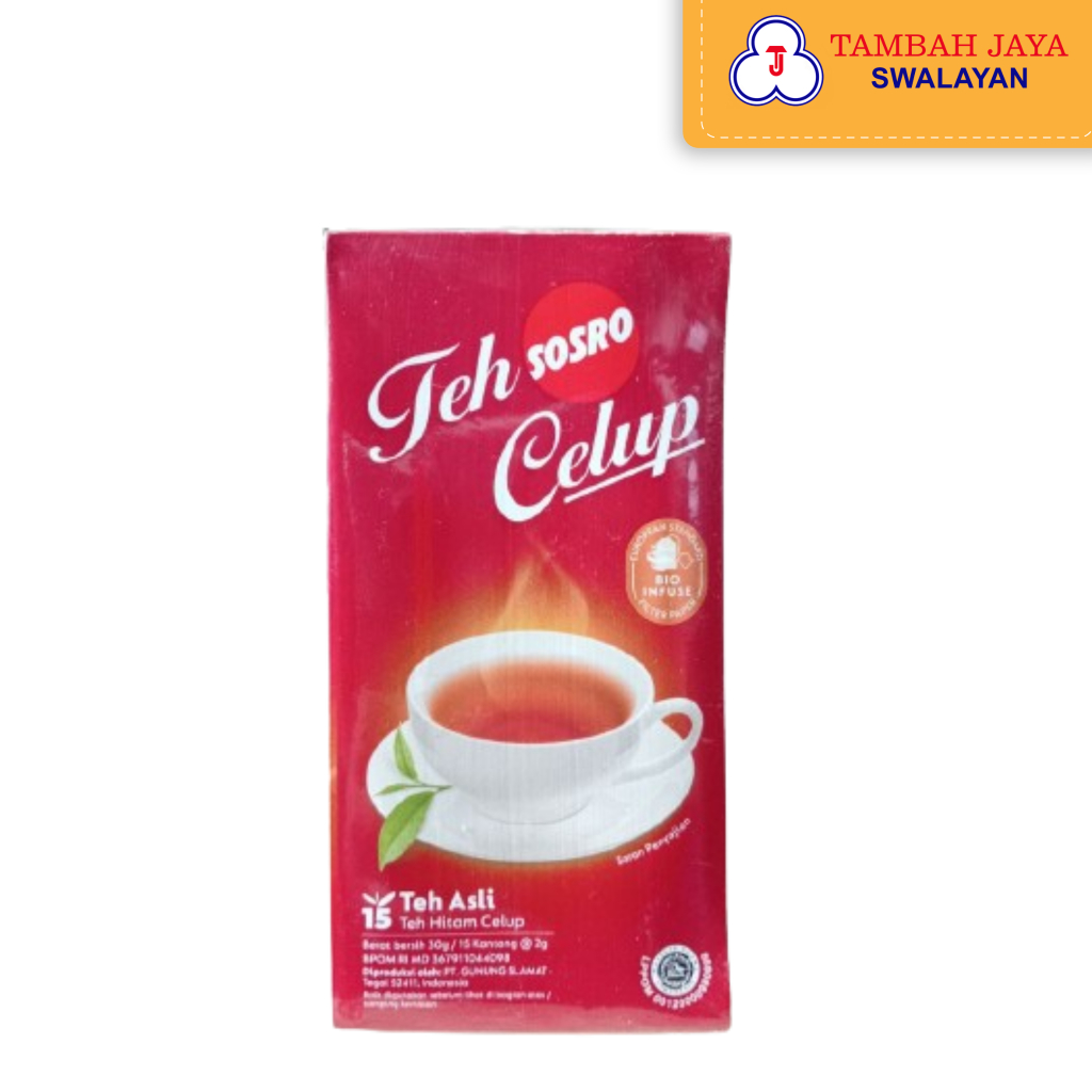 

Teh Celup Sosro 30gr / 15 kantong teh