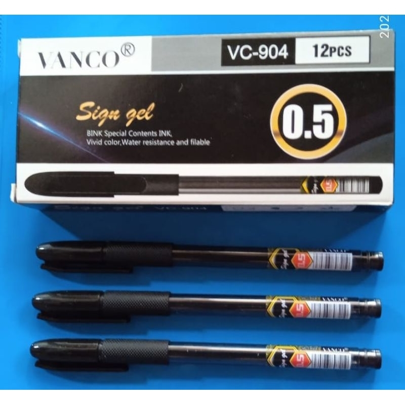 

pulpen gel VC-904. 0,5mm isi 12pcs