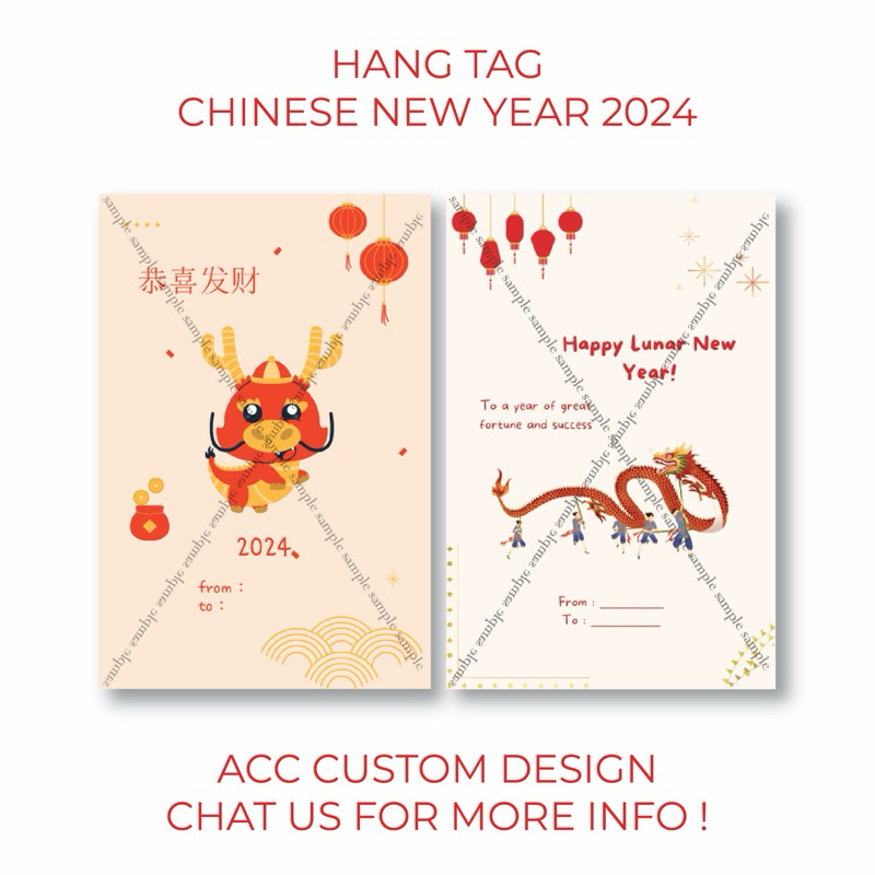 30 PCS HANG TAG CUSTOM (IMLEK, BIRTHDAY, LEBARAN)