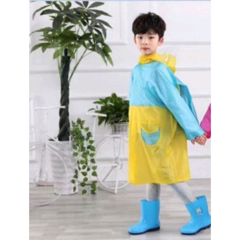 Jas Hujan Anak Ponco Motif Karakter