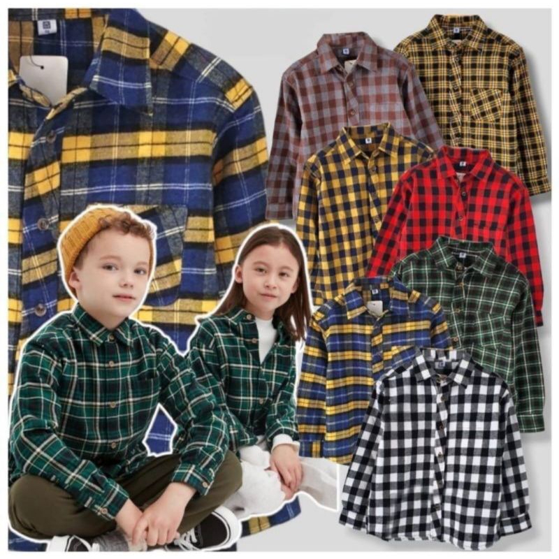 uniqlo kids shirts//kemeja uniqlo//kemeja anak laki-laki//uniqlo kemeja