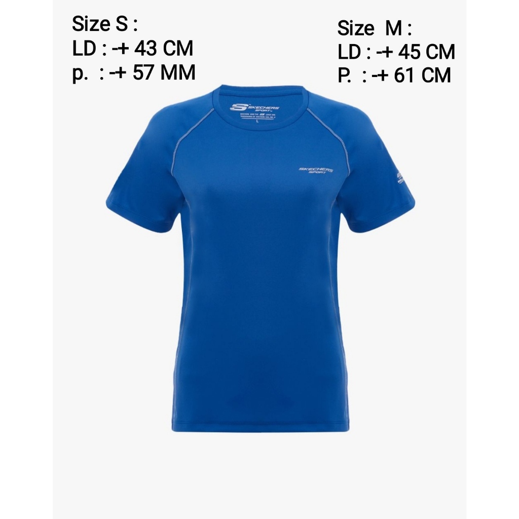 Kaos Jersey Olahraga Running Wanita ORIGINAL SKECHERS