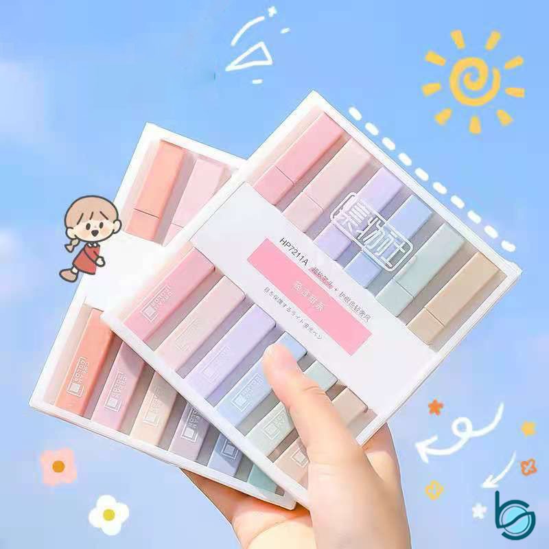 

Stabilo highlighter pastel marker Highlighter marker Morandi color & Macaron pastel double tip 6 colors - Best Stationary