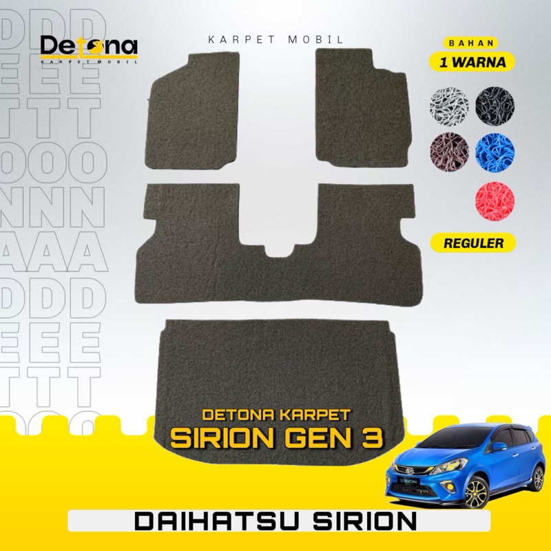 KARPET MOBIL DAIHATSU SIRION 2011-2018 / KARPET MOBIL MIE DAIHATSU SIRION 2011-2018