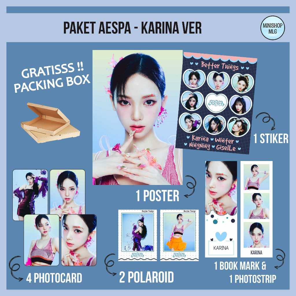 (FREEBOX) PAKET HEMAT AESPA BETTER THINGS - FANKIT AESPA BETTER THINGS UNOFFICIAL