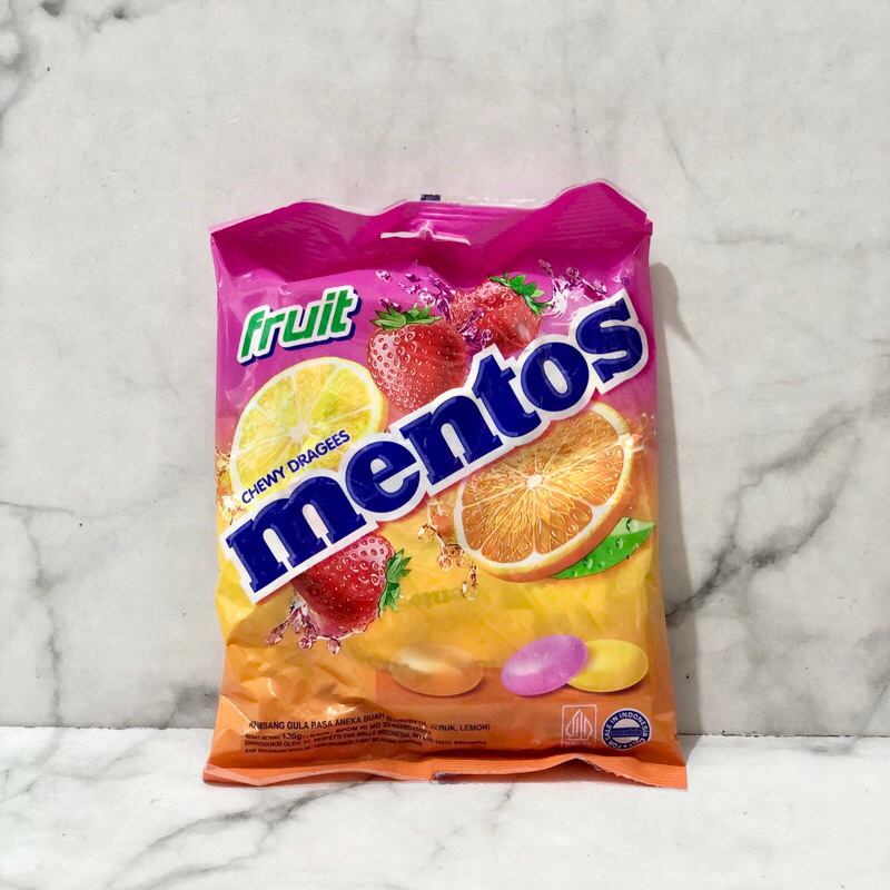 

Permen bonbon mentos fruit 135gr /bgks