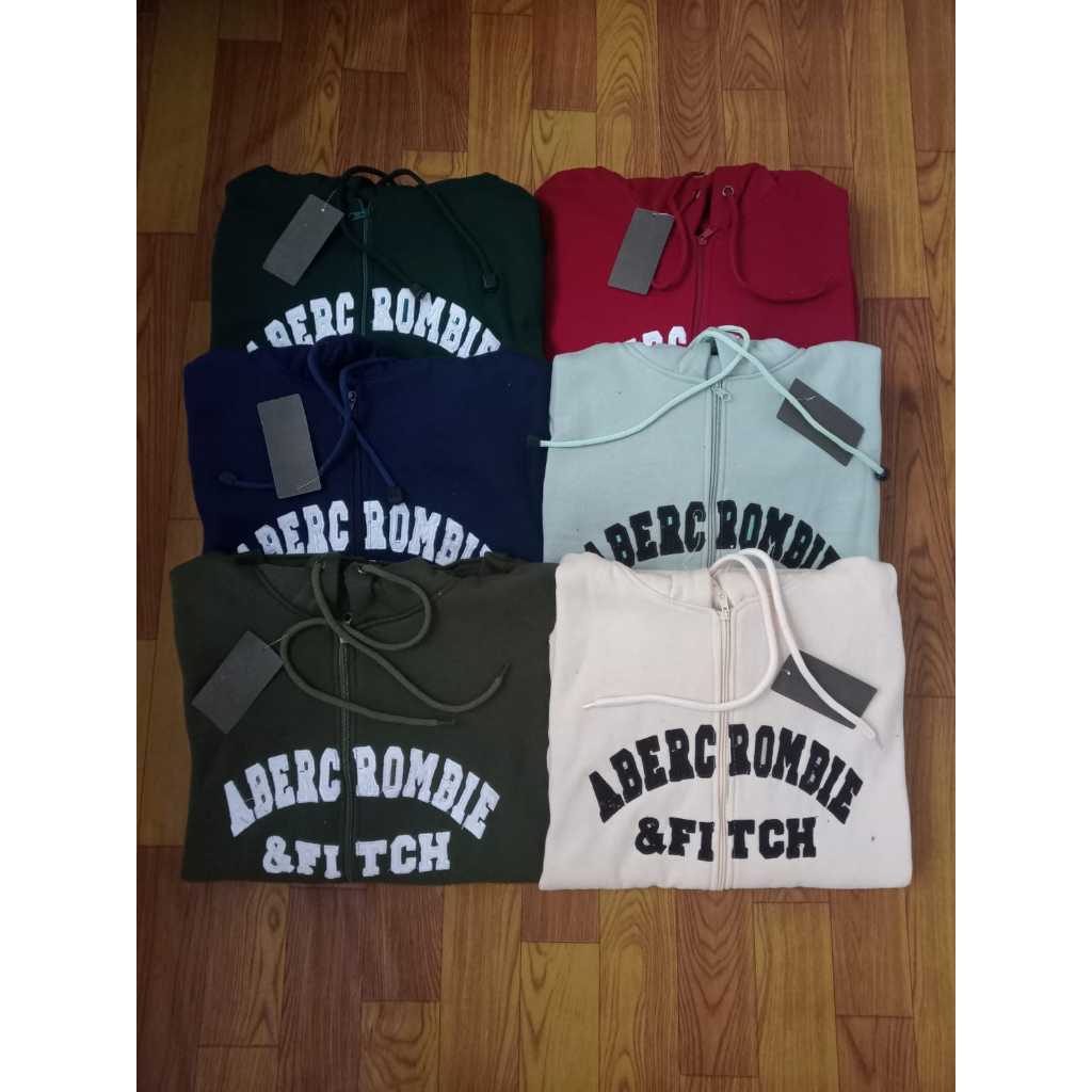 WHO A.U BORDIR - Jaket Hoodie Zipper ABER Army Premium Quality Full Teg & Label Bahan Teball Unisex