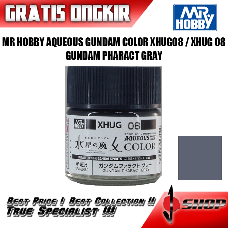 MR HOBBY AQUEOUS GUNDAM COLOR XHUG08 / XHUG 08 PHARACT GRAY