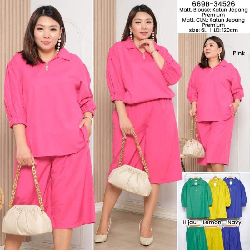 Setelan Jumbo Premium - setelan katun Jumbo - setelan celana - setelan katun jepang premium