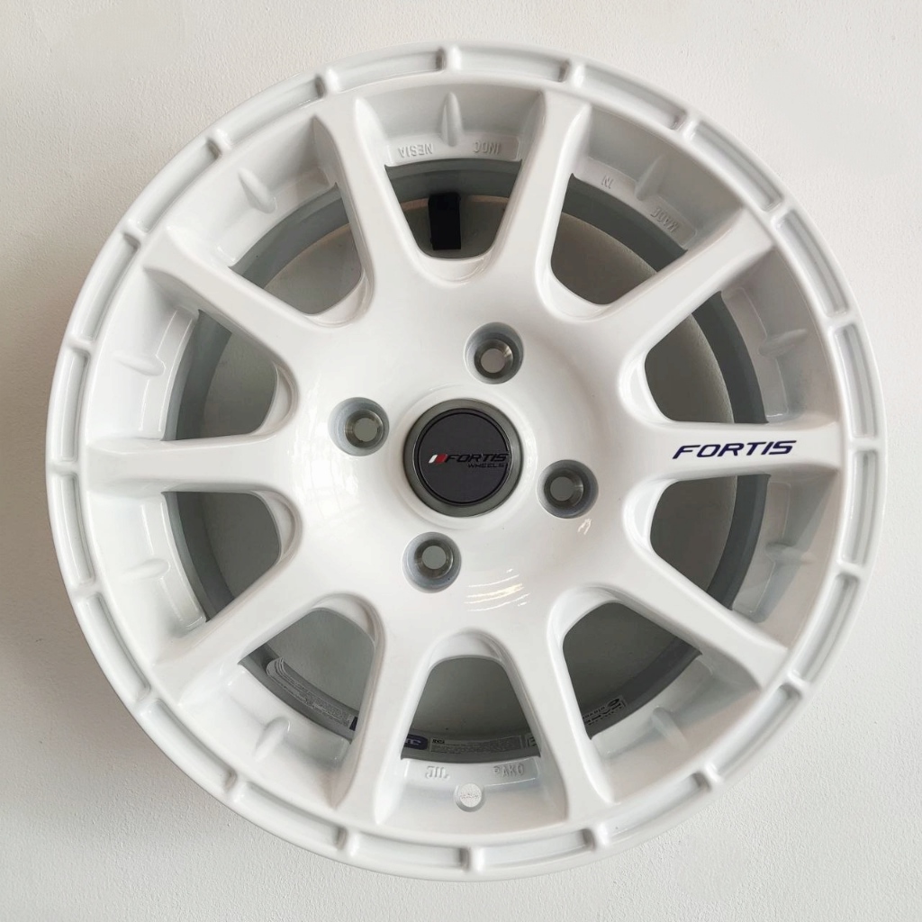 VELG MOBIL FORTIS WHEELS BY PAKO PRW 15 R15 x 6,5 4H 114,3 ET 38 RACING WHITE