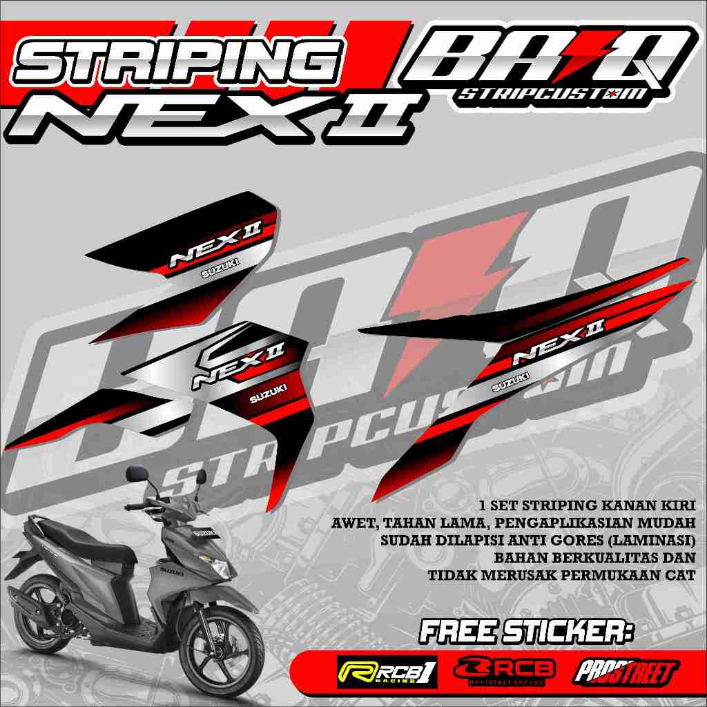 STICKER STRIPING NEX GEN 2 - STRIPING NEX GEN 2 PREMIUM GRAFIK 04