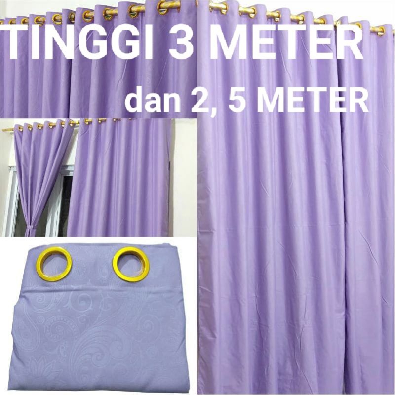 gorden Hordeng Korden ring tinggi 3 meter ungu muda murah