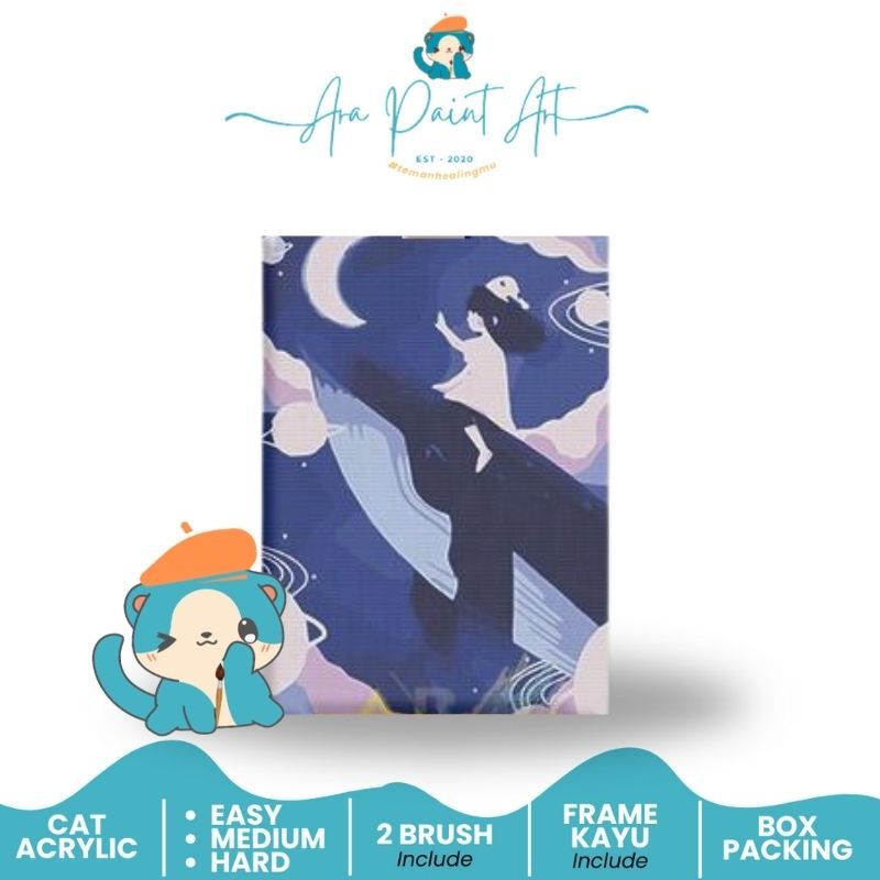 

WILLY SERIES Paint by numbers kit I Painting I Painting by numbers I Kado Wisuda I Kado unik I Kanvas Lukis