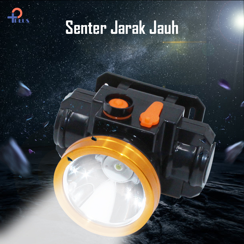 [ Pplus } Senter Kepala Murah LED Super Terang Head Lamp Nyala 20W / 30W / 50W Waterproof Tahan air hujan